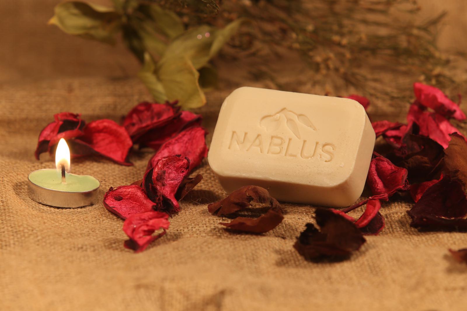 Nablus Yrttisaippua - Damascus Rose Ryysyöljy Yrttisaippua Nablus