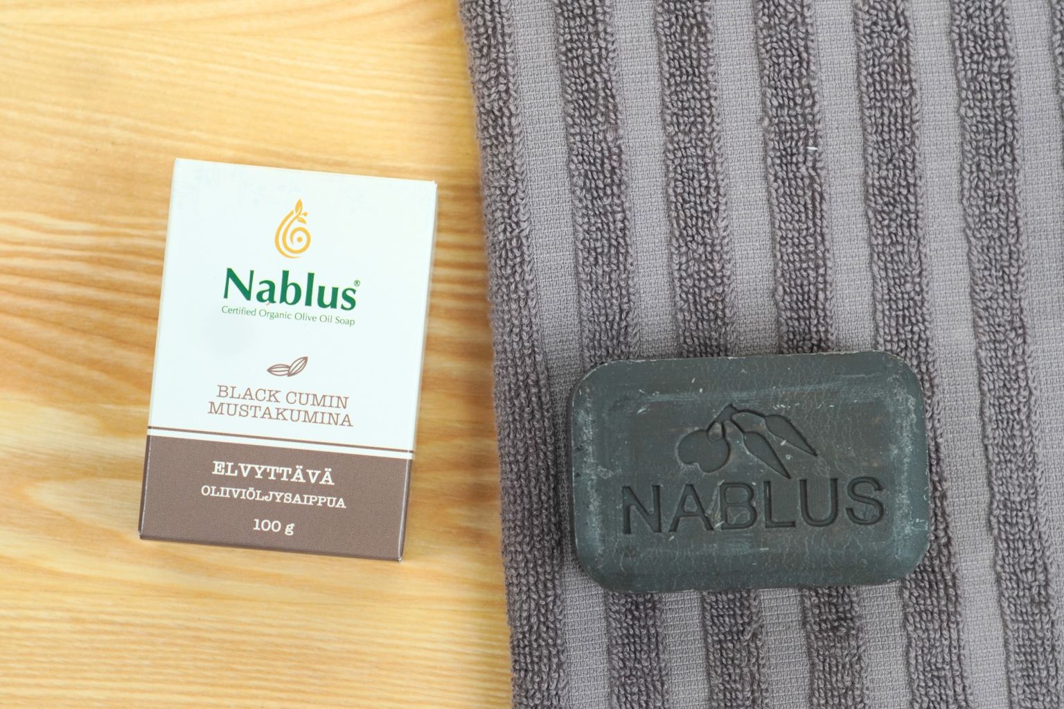 Nablus luomuoliiviöljysaippua - Mustakumina